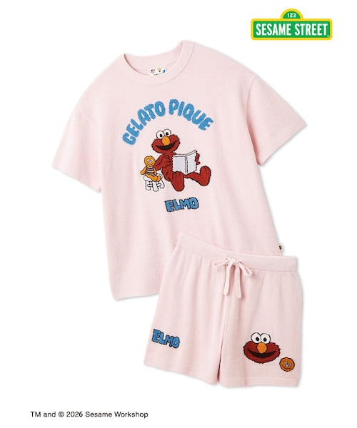 SESAME STREET】エアリーモコジャガードプルオーバー&ショートパンツ