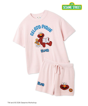 【SESAME STREET】エアリーモコジャガードプルオーバー&ショートパンツセット