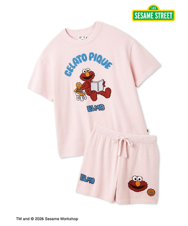 【SESAME STREET】エアリーモコジャガードプルオーバー&ショートパンツセット