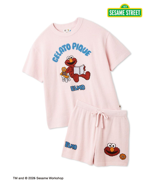 【SESAME STREET】エアリーモコジャガードプルオーバー&ショートパンツセット
