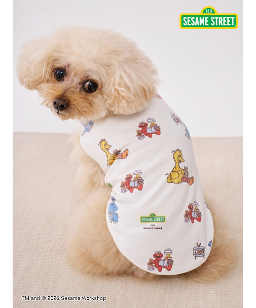 【SESAME STREET】【CAT＆DOG】カットソープルオーバー
