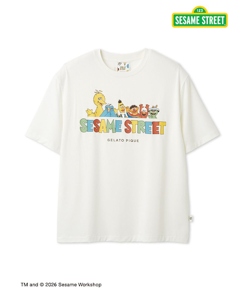 【SESAME STREET】【HOMME】ワンポイントTシャツ