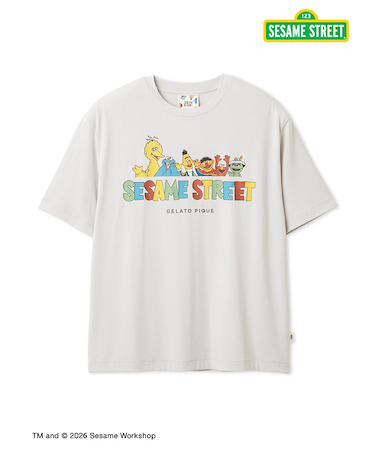 【SESAME STREET】【HOMME】ワンポイントTシャツ