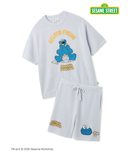 【SESAME STREET】【HOMME】エアリーモコジャガードプルオーバー&ハーフパンツセット