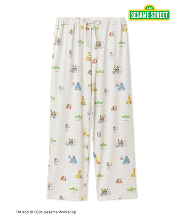 【SESAME STREET】【HOMME】総柄ロングパンツ