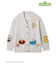 【SESAME STREET】エアリーモコアップリケカーディガン