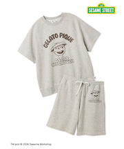 【SESAME STREET】【UNISEX】裏毛プルオーバー＆ハーフパンツセット