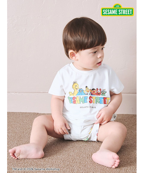 【SESAME STREET】【BABY】ワンポイントTシャツ