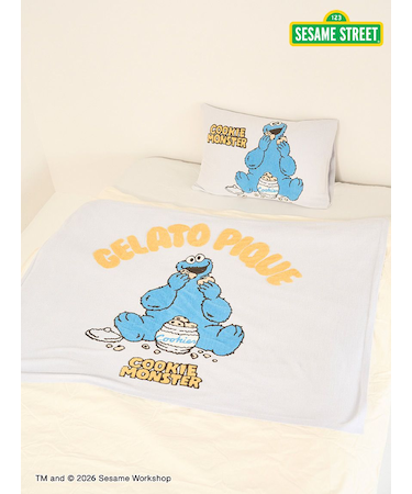 【SESAME STREET】【Sleep】エアリーモコジャガードハーフケット