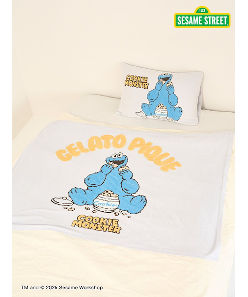 【SESAME STREET】【Sleep】エアリーモコジャガードハーフケット