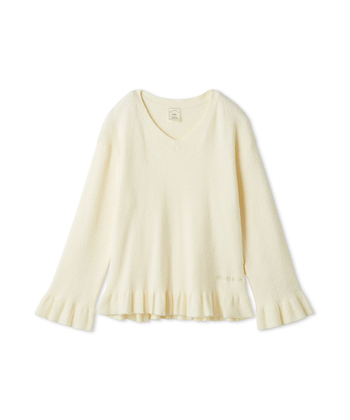 スムーズィーリブフリルプルオーバー