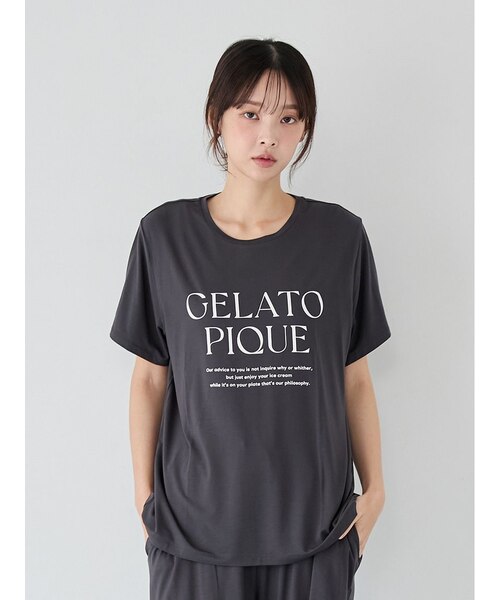 レーヨンロゴTシャツ｜ジェラートピケの通販｜&mall（アンドモール