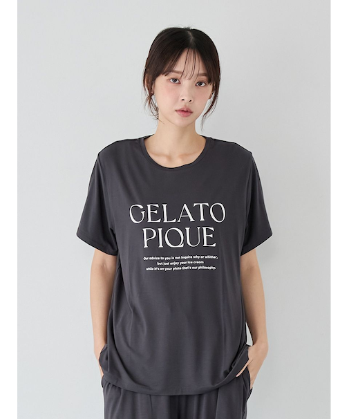 レーヨンロゴTシャツ
