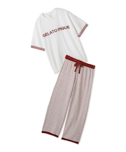 スムーズィーロゴジャガードプルオーバー&ロングパンツセット