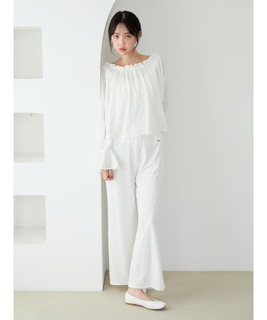 さくらレーシージャガードロングパンツ