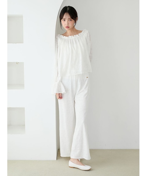 さくらレーシージャガードロングパンツ