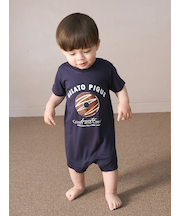 【BABY】ドーナツワンポイントロンパース