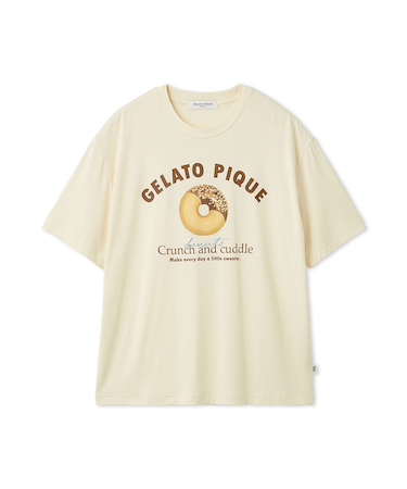 【HOMME】ドーナツワンポイントプリントTシャツ