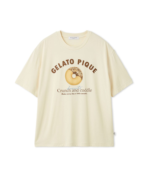 【HOMME】ドーナツワンポイントプリントTシャツ