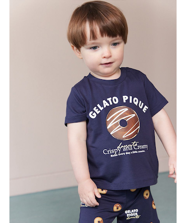 【BABY】ドーナツワンポイントプリントTシャツ