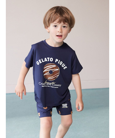 【KIDS】ドーナツワンポイントプリントTシャツ