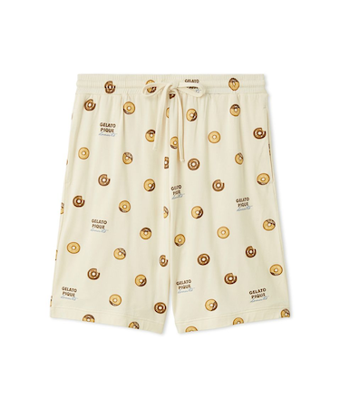 【HOMME】ドーナツ総柄ハーフパンツ