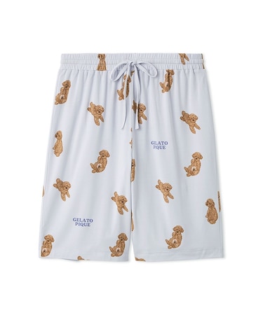 【HOMME】ドッグ柄ハーフパンツ