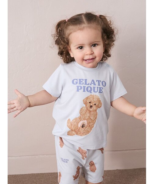 【BABY】ドッグワンポイントTシャツ