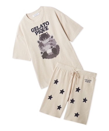 【ONLINE限定】【HOMME】ドッグジャガードプルオーバー&ハーフパンツセット