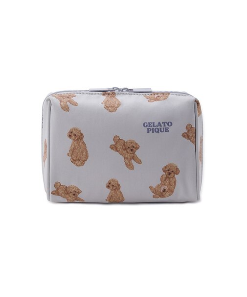 ドッグ総柄ポーチ