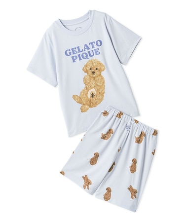 【JUNIOR】ドッグTシャツ&ショートパンツセット