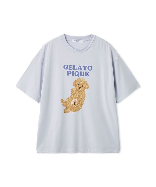 【HOMME】ドッグワンポイントTシャツ