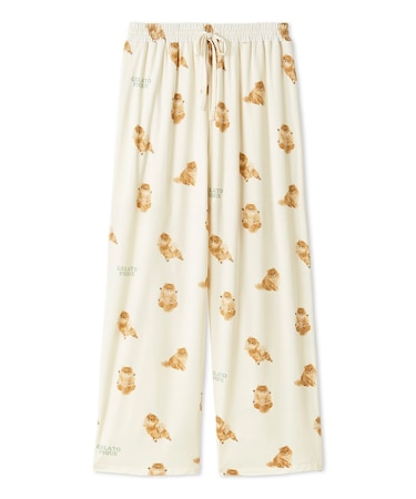 ドッグ柄ロングパンツ