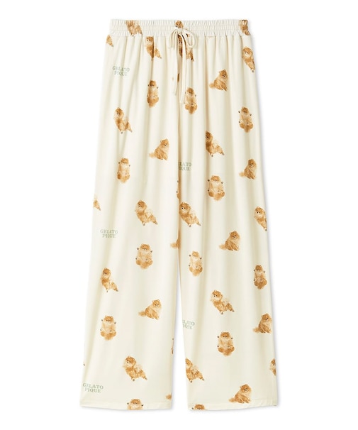 ドッグ柄ロングパンツ