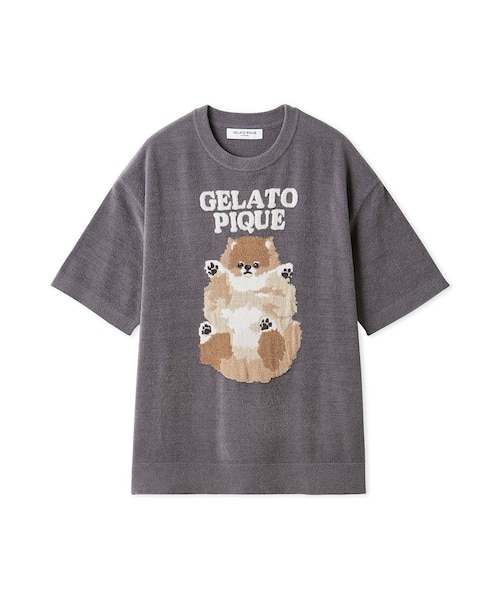 ONLINE限定カラーあり】【HOMME】ドッグジャガードプルオーバー