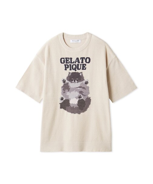 【ONLINE限定カラーあり】【HOMME】ドッグジャガードプルオーバー