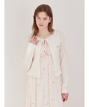 エアリーモコ柄編みカーディガン