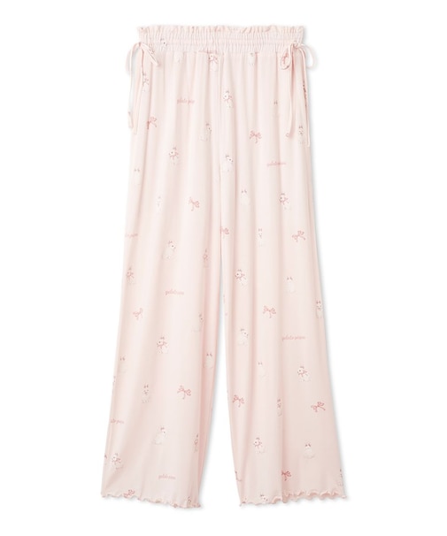 ラビット柄ロングパンツ