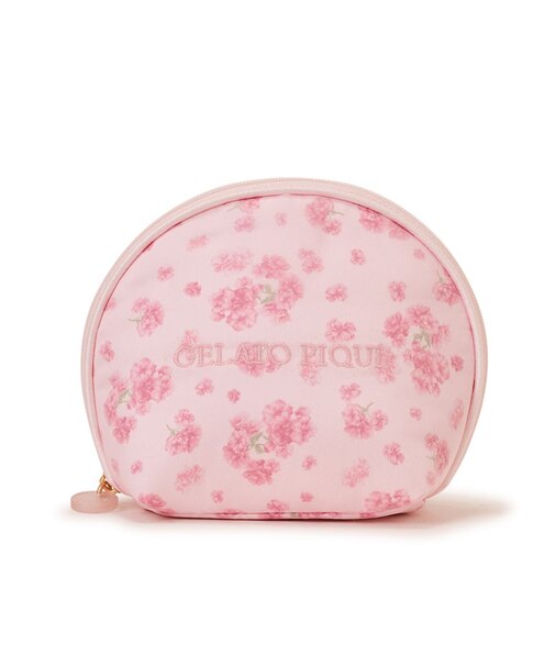 さくら柄半月ポーチ