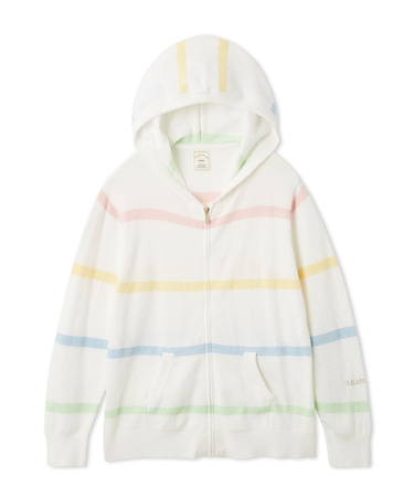 ウォッシャブルスムーズィーボーダーパーカ