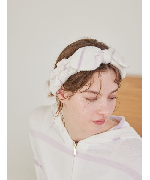 ウォッシャブルスムーズィーボーダーヘアバンド
