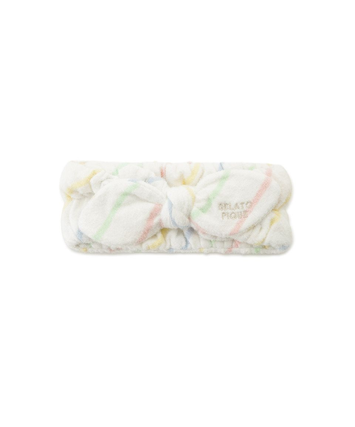 ウォッシャブルスムーズィーボーダーヘアバンド