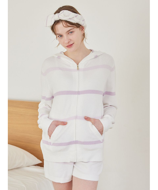 ウォッシャブルスムーズィーボーダーショートパンツ