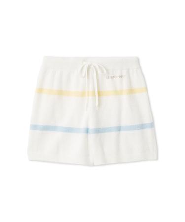 ウォッシャブルスムーズィーボーダーショートパンツ