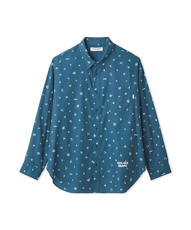 【HOMME】リトルフラワー柄プリントシャツ