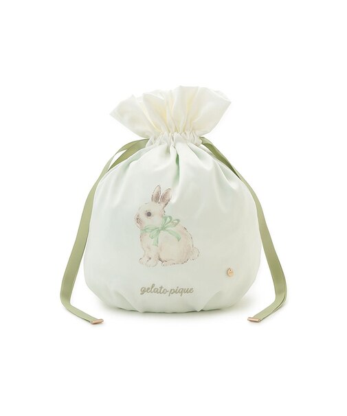 ラビット柄巾着