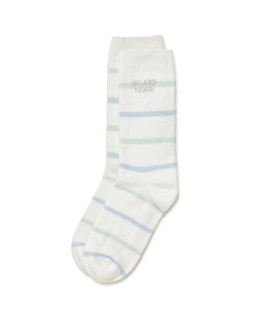 ウォッシャブルスムーズィーボーダーソックス