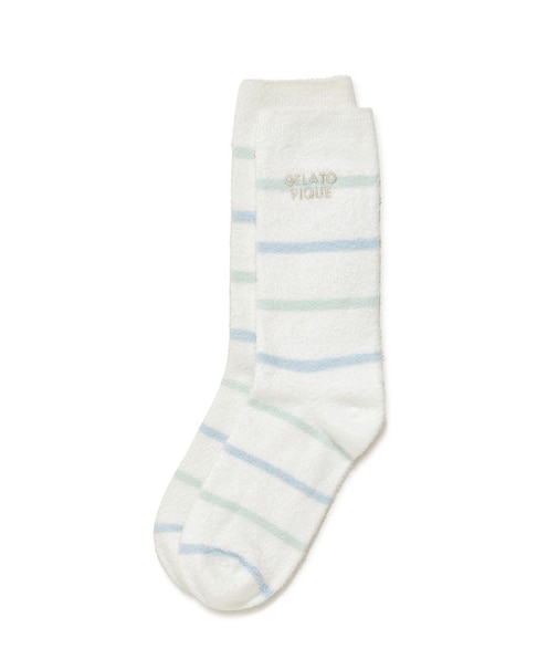 ウォッシャブルスムーズィーボーダーソックス