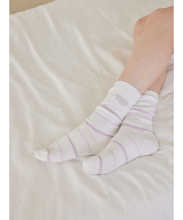 ウォッシャブルスムーズィーボーダーソックス