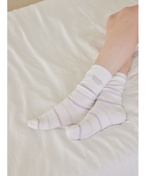 ウォッシャブルスムーズィーボーダーソックス